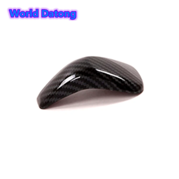 

Car Interior Gear Shift Knob Head Cover Sticker ABS Trim Carbon Fiber 1pcs for Subaru Forester 2019