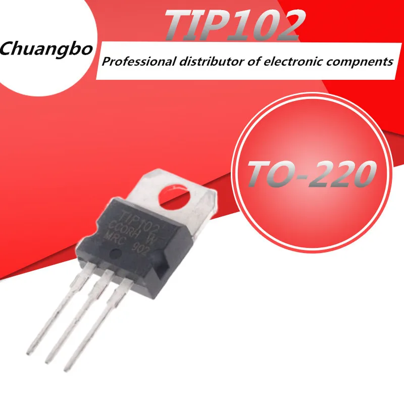 5 шт./лот TIP102 TIP102 TO220 NPN транзистор, силовой транзистор