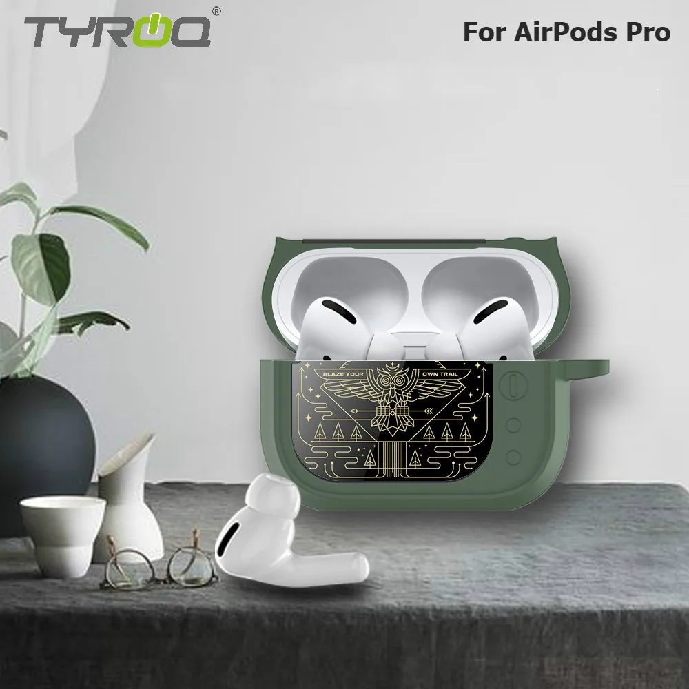 

TyRoq Silicone Case For Apple AirPods Pro With Keychain Perfect Fit For AirPods Pro Protective for AirPods 3 Shockproof Retro TV