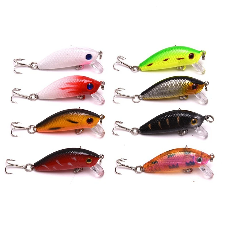 8 шт. 5 см 3 6 г приманка для плавания рыбалки искусственная жесткая рукоятка