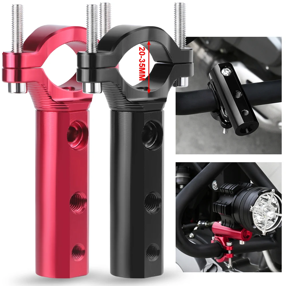 

CNC Motorcycle Headlight mount Bracket Adjustable 20mm-35mm Bumper Mount Clamp led light bracket holder support de phare moto