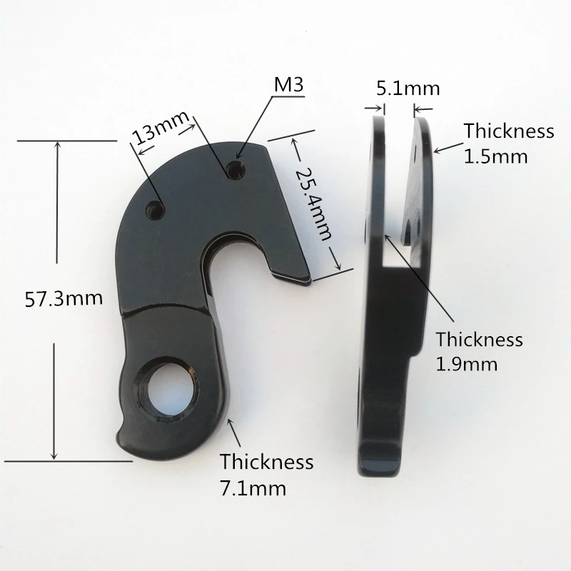 1 шт. велосипед задний переключатель Вешалка горный из алюминиевого сплава