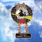 Эмалированная брошь в виде кошки и Кики для доставки звонка в службу доставки