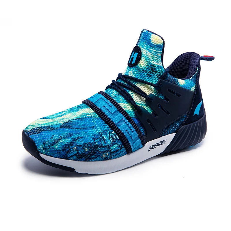 

ONEMIX Men's Cushion Boots Running Shoes Light Comfortable Athletic Shoes Increasing Height Men Shoes Running Training