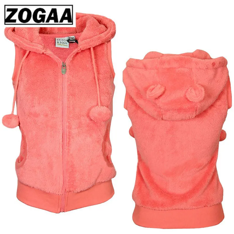 Женские зимние теплые жилеты пальто мягкая флисовая верхняя одежда с капюшоном