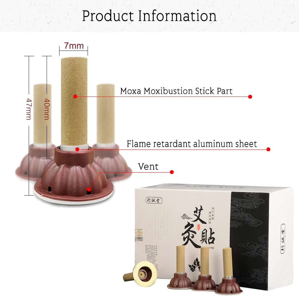 Мини-палочка Moxa Moxibustion приборы 60 шт./корт. Бездымные рулоны китайская медицина
