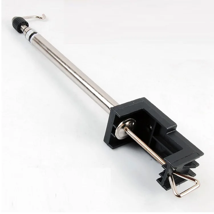 

Three Section Telescopic Support for Electric Mill Small Suspension Mill Shelf Desktop Support Platform Hook Rack