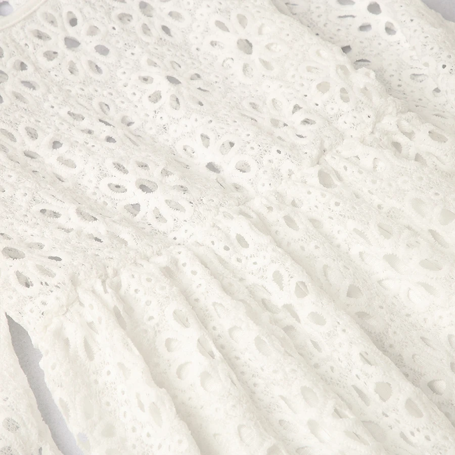 Fashion Family Matching Clothes Mother Daughter Dresses Women Floral Lace Baby Girl Mini Mom Party | Мать и ребенок