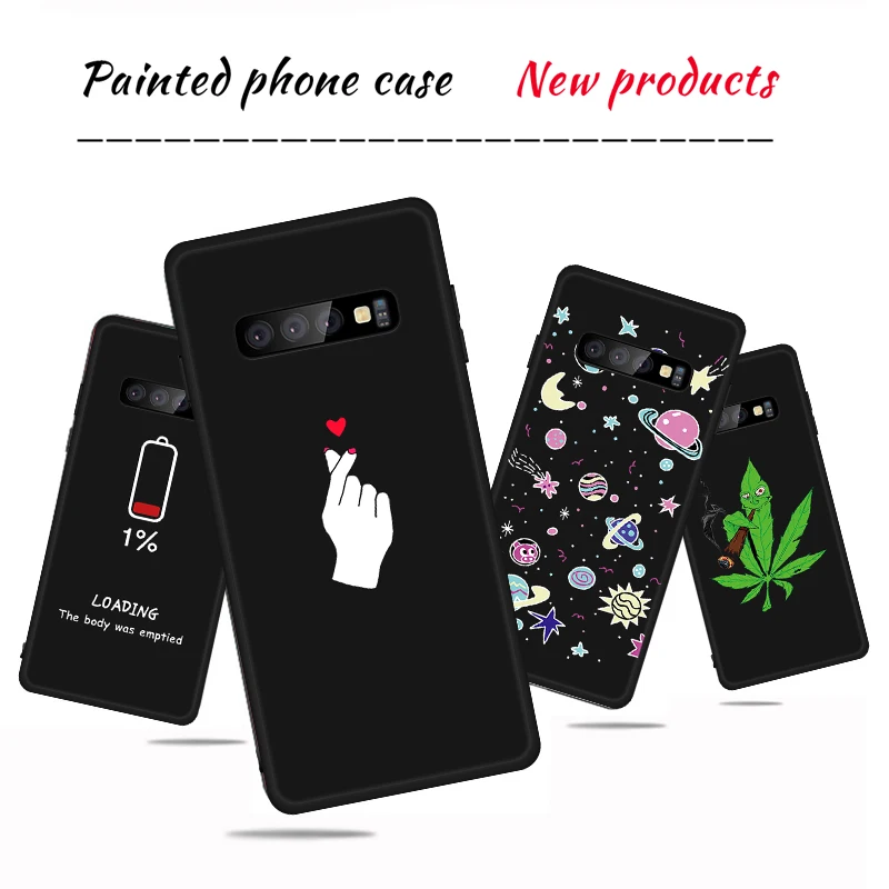 Для samsung Galaxy S8 S9 S10 Plus S10e Note 8 9 10 Pro Чехол с узором из мягкого ТПУ для A6 A8 A9 A7 2018 милый