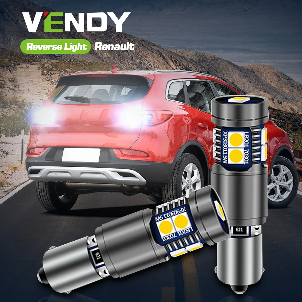 

2pcs LED Reverse Light Blub Backup Lamp Canbus H21W BAY9S 64136 For Renault Kadjar 2015-2020 Clio 4 2014 2015 2016 2017 2018