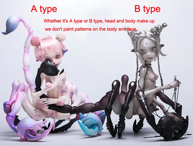 HeHeBJD Scorpion girl Charon животное тело фантазия подарок для девочки бесплатная