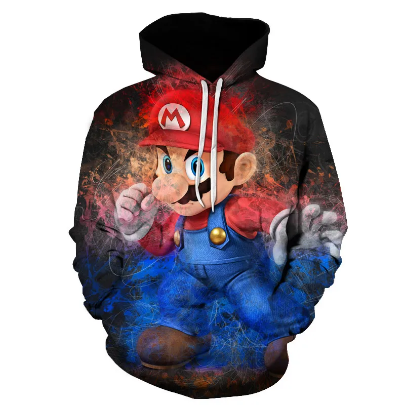 

Autumn and Winter Men's Hoodie Classic Game Cartoon 3d Printing Children's Cartoon Sweatshirt Fashion Casual Jacket