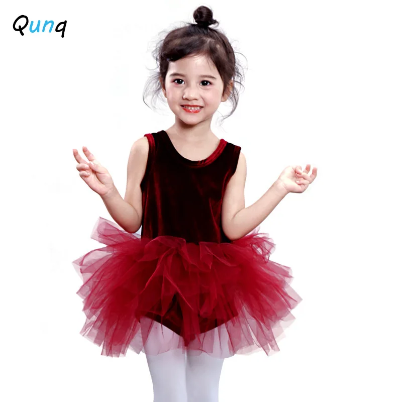 

Qunq Girls Ballet Performance Tutu Dress 2021 New High Quality Baby Toddler Children Princess Dressess for 2 3 4 5 6 7 8 9 Year
