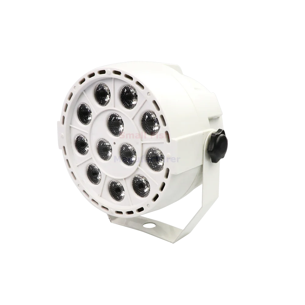30 шт./лот миниатюрный светодиодный светильник Par 12x3 Вт RGBW плоский Can Sound Active Disco DJ DMX