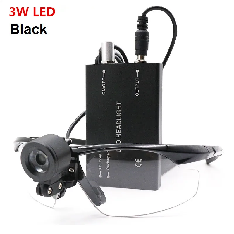 Medical Headlight 3W LED Head Light Dental Surgical Headlamp with Rechargeable Battery