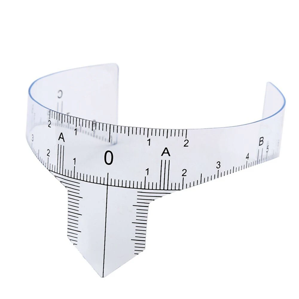 Многоразовый полуперманентный трафарет для бровей макияж микроблейдинг мерная