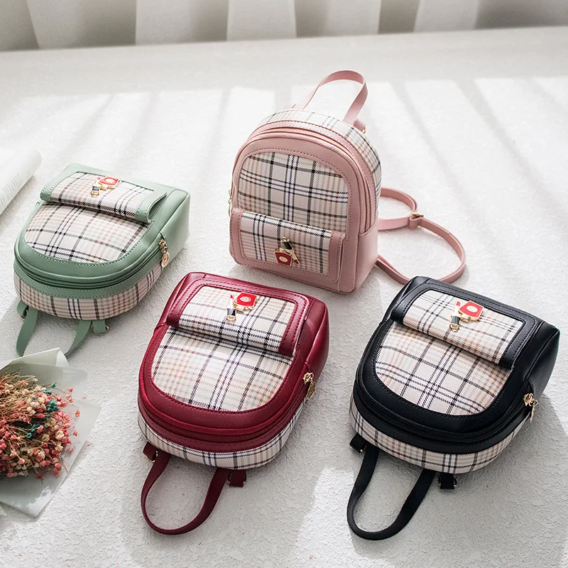 Hot Sale Girl Bagpacks Stripe School Bags Package Woman 2020 Tide Personality Color Mobile Phone Hand Bag for Women Women-bag | Багаж и