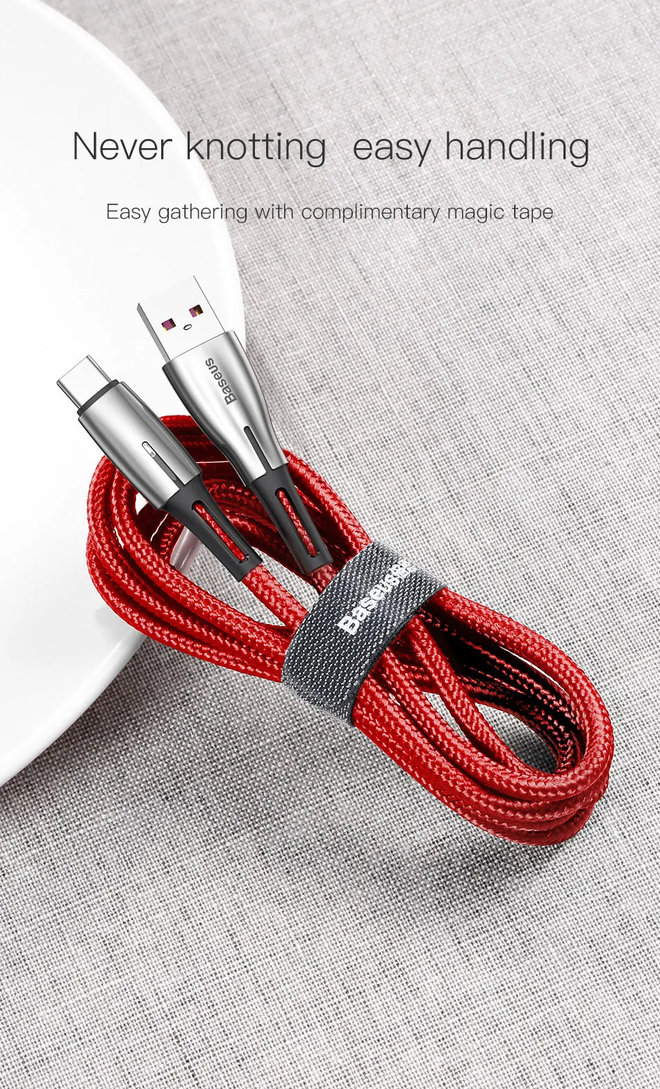Кабель usb type-C Baseus 5A для huawei mate 30 Pro P30 Supercharge USB C Quick Charge 3,0 кабель для быстрой зарядки светодиодный кабель type USB-C