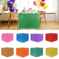 hawaii party tropical decorations hawaiian party table skirt wedding happy birthday beach decor supplies household products