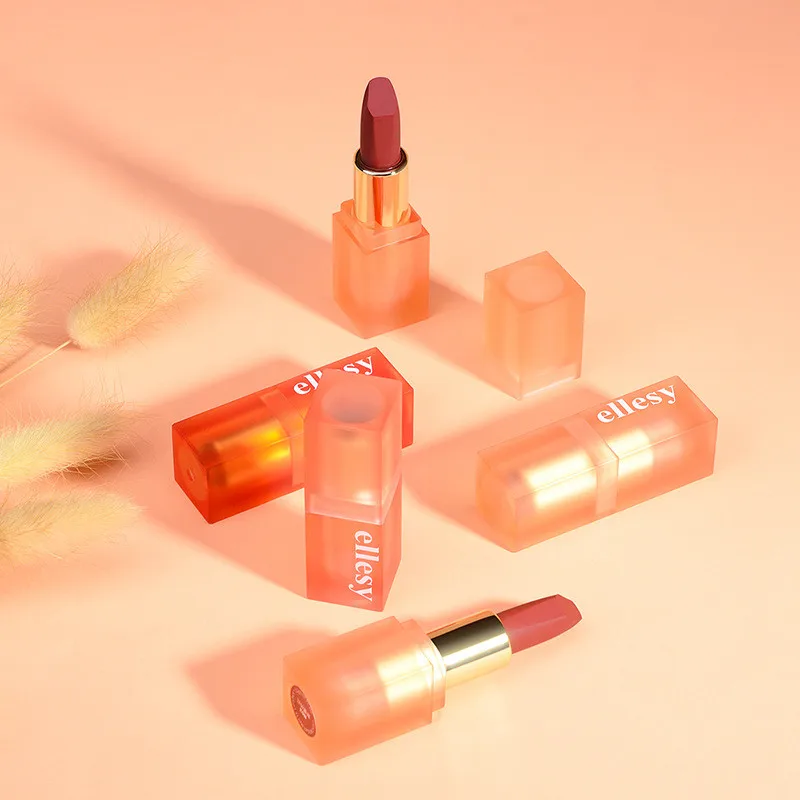 

3 Pcs/set Matte Texture Lipstick Velvet Not Greasy Easy To Color Not Wasy To Stick Cup High Quality Lip Gloss Cosmetic TSLM1