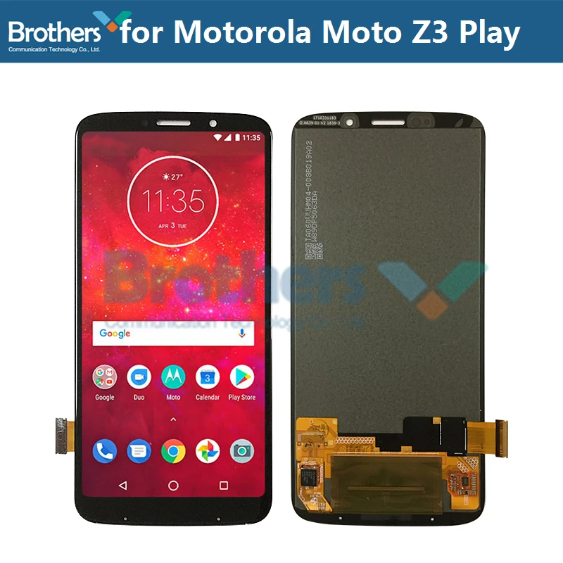 ЖК-экран для Motorola Moto Z3 Play xtзакладки ЖК-дисплей AMOLED сенсорный экран дигитайзер