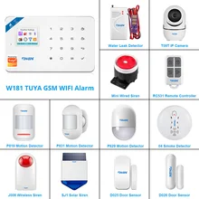 TOWODE-sistema de alarma inalámbrico W181 GSM para el hogar, Sensor de movimiento de seguridad, Kit de Buglar, opción en ruso, francés, español, inglés