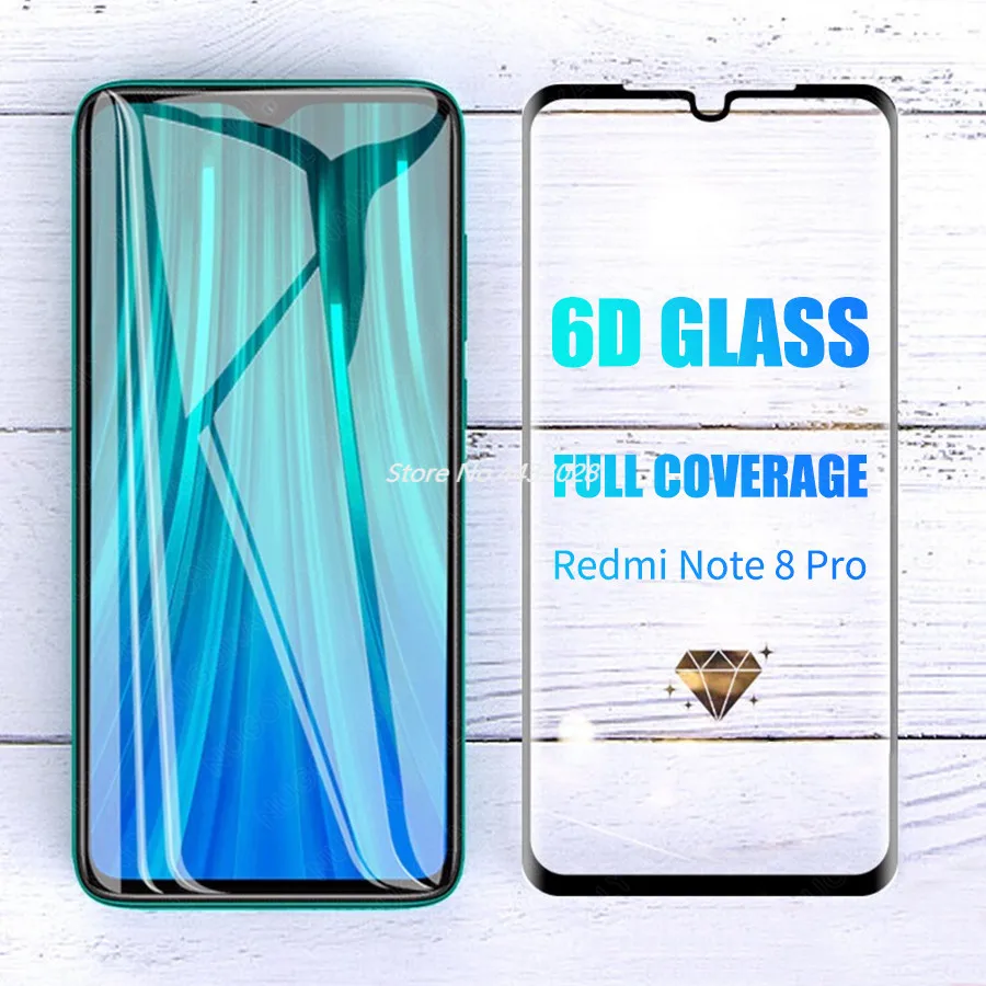 Защитное стекло 6D с полным покрытием для Xiaomi Redmi Note 8 Pro Mi A3 9 Lite CC9E CC9|Защитные