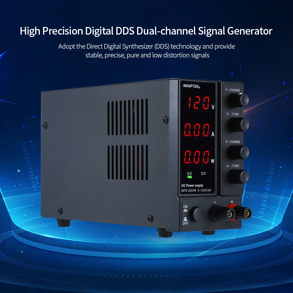 

NPS1203W Switching Power Supply Voltage Regulator 3 Digits Display LED DC 120V 3A Mini Adjustable Power Supply Lab Power Supply