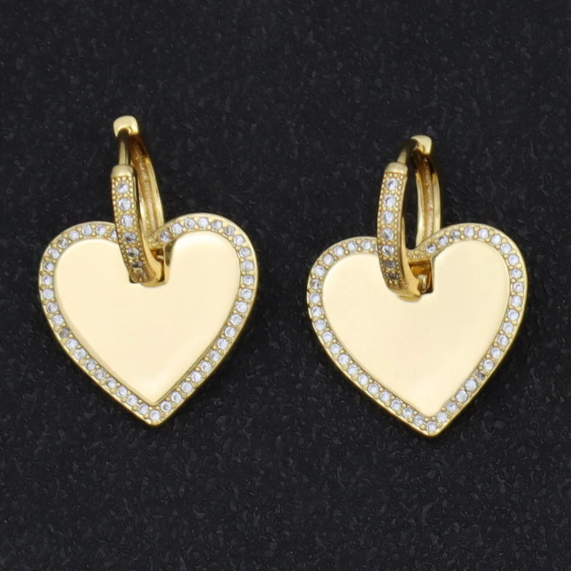 Модные висячие серьги в форме сердца для женщин и девушек подарок на день