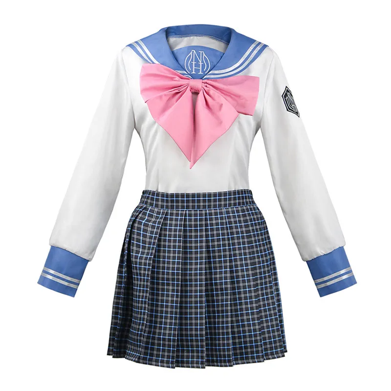 Anime DanganRonpa Maizono Sayaka Cosplay Costumes Girl School Uniform Women Skirt Set Halloween Clothing Dress |