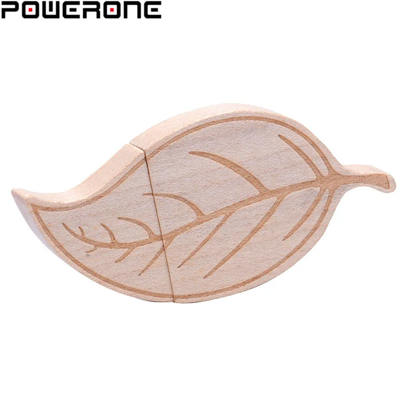 POWERONE (10 шт. бесплатный логотип) деревянный лист + упаковочная коробка usb флеш