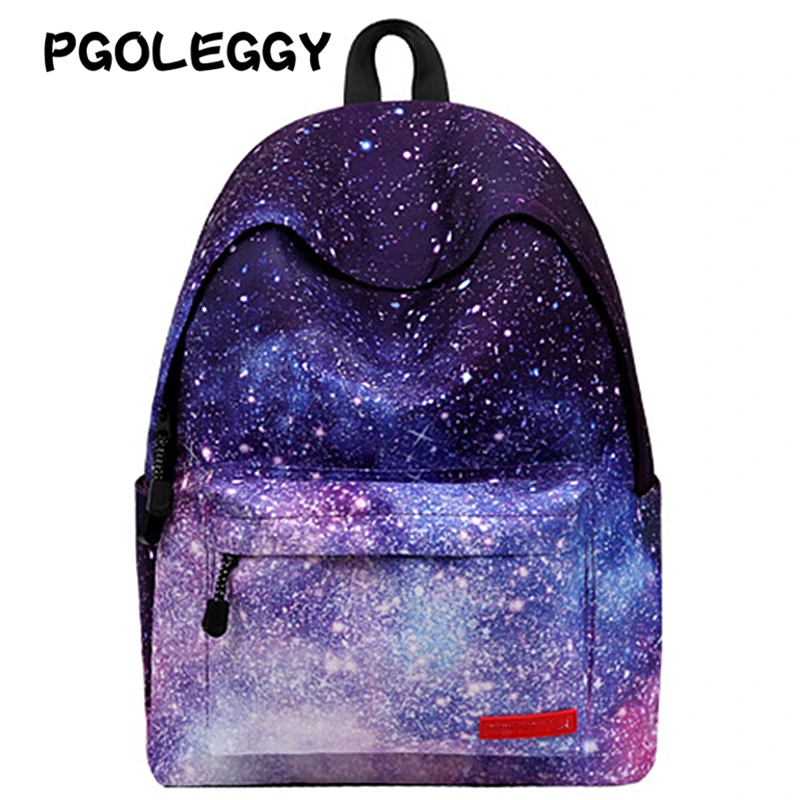 PGOLEGGY galaxy Рюкзак женский рюкзак для ноутбука задняя Сумка Ткань Оксфорд модная