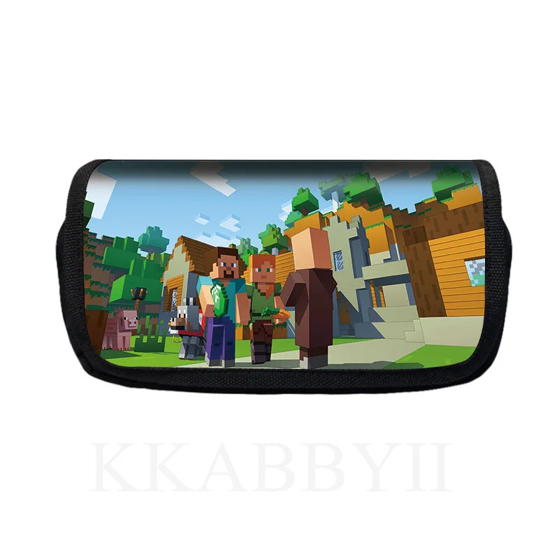 Чехол для карандашей MINECRAFT детей мальчиков сумка ручек школьный пенал хранения