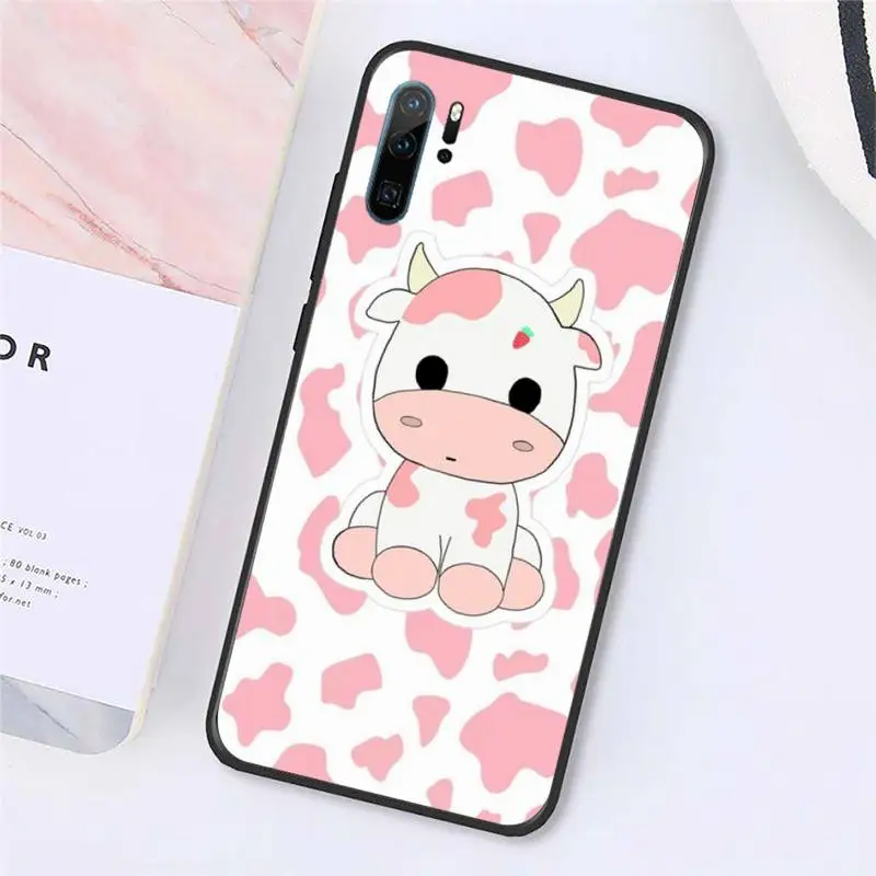 

Cow Print Phone Cases For Huawei P9 P10 P20 P30 Pro Lite smart Mate 10 Lite 20 Y5 Y6 Y7 2018 2019