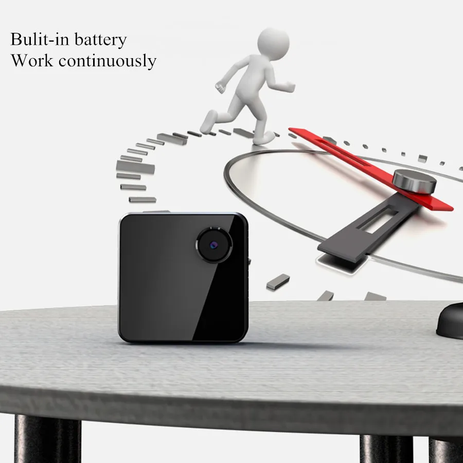 Мини камера HiLEME с выпуклым объективом Wi Fi угол обзора 170 градусов|Компактные