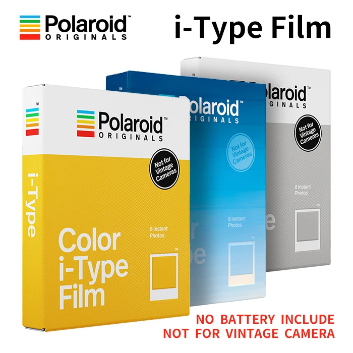 Новая Подлинная пленка Polaroid Originals мгновенного I-type цвета и черный белый для камеры Onestep2VF Instax