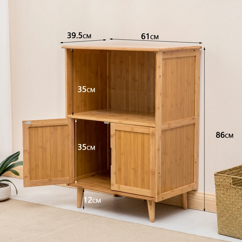 Шкафчики для сервантов Современные Простые бамбуковые шкафчики с высокими