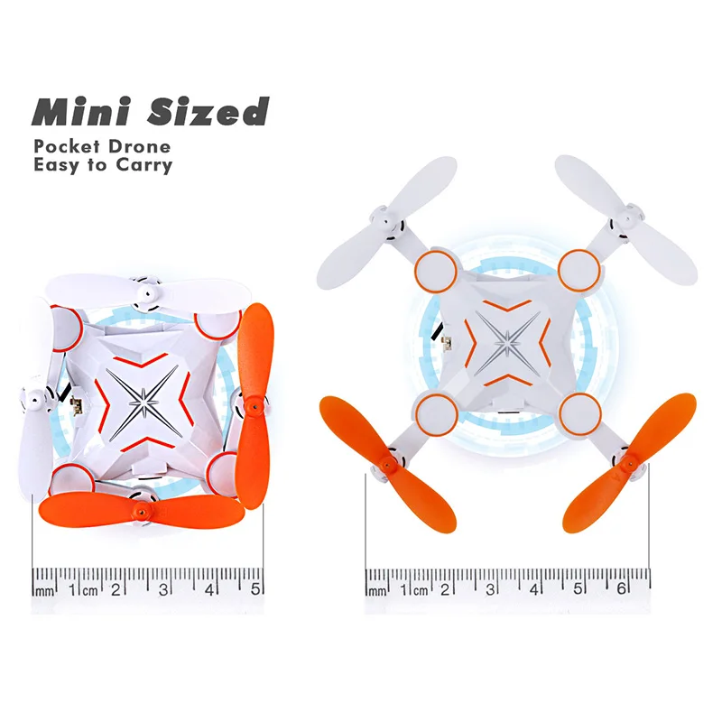 

Mini Wifi Fold Axis Aircraft Remote Control RC Drone Phone Real-time Transmission WIFI FPV RC drone With LED Light RC Helicopter 3D Flap Quadcopter RC Drone pocket drone 901s kid best gift