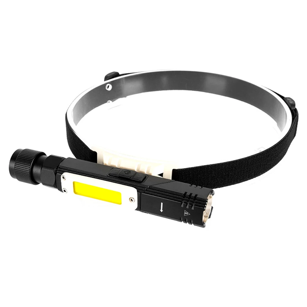 

Светодиодный налобный фонарь с COB матрицей, портативный миниатсветильник ный фонарь со встроенным аккумулятором и зарядкой по USB, фонарь дл...
