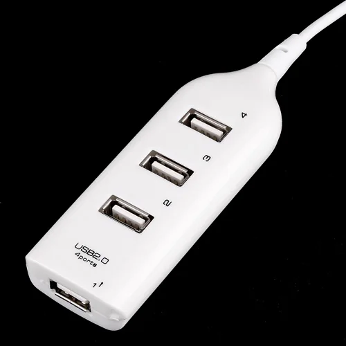 USB 2,0 4-портовый концентратор usb-хаб дружелюбный и эргономичный дизайн светильник вес и легкость в переноске