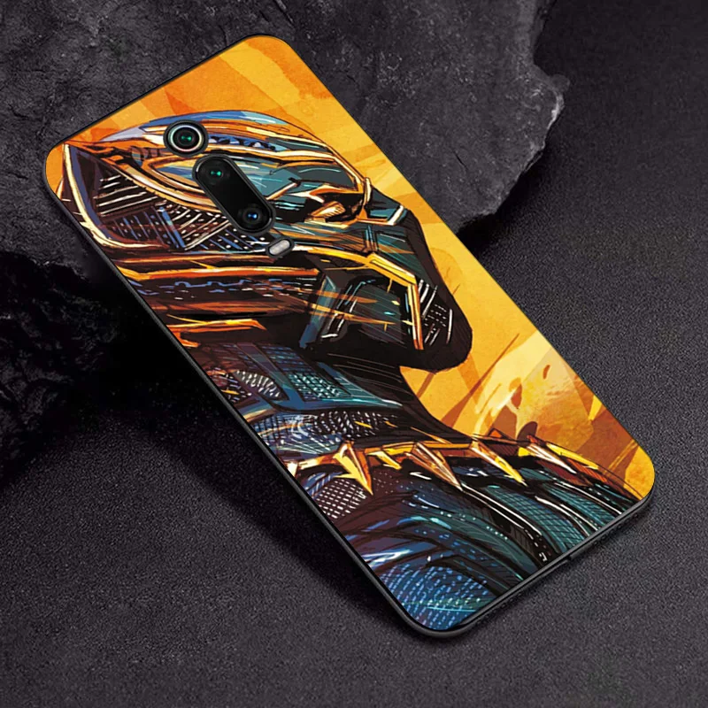 Чехол для Xiaomi mi 9T Pro для Xiaomi mi 8 SE mi 9 SE Marvel Капитан черный чехол ТПУ для Xiaomi mi 5 X M i6X mi A2 mi A1 Pocophone F1 - Цвет: TPUBLK639