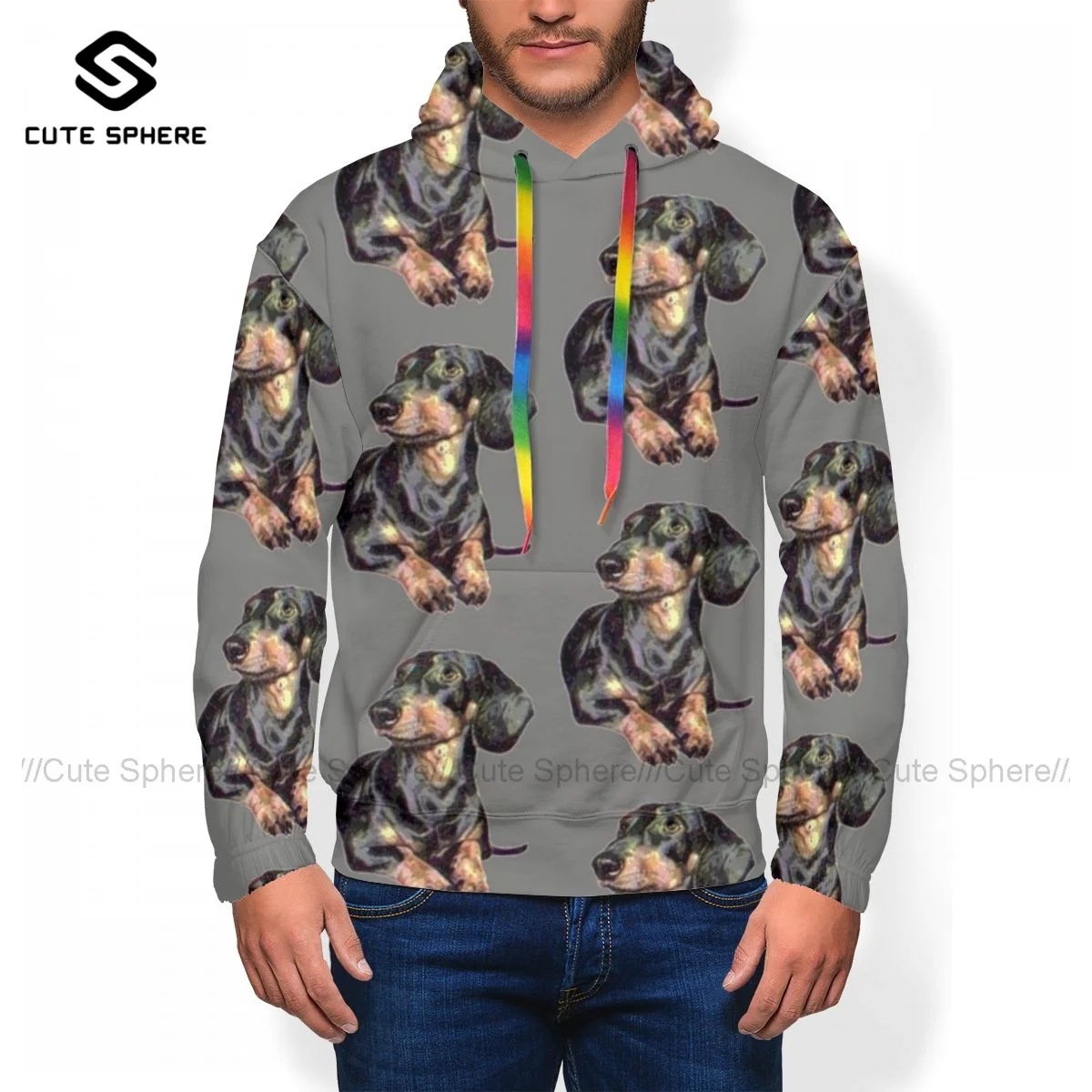 

Dachshund Sweatpants Polyester Bulk Joggers Comfy Men Sports Casual Pants