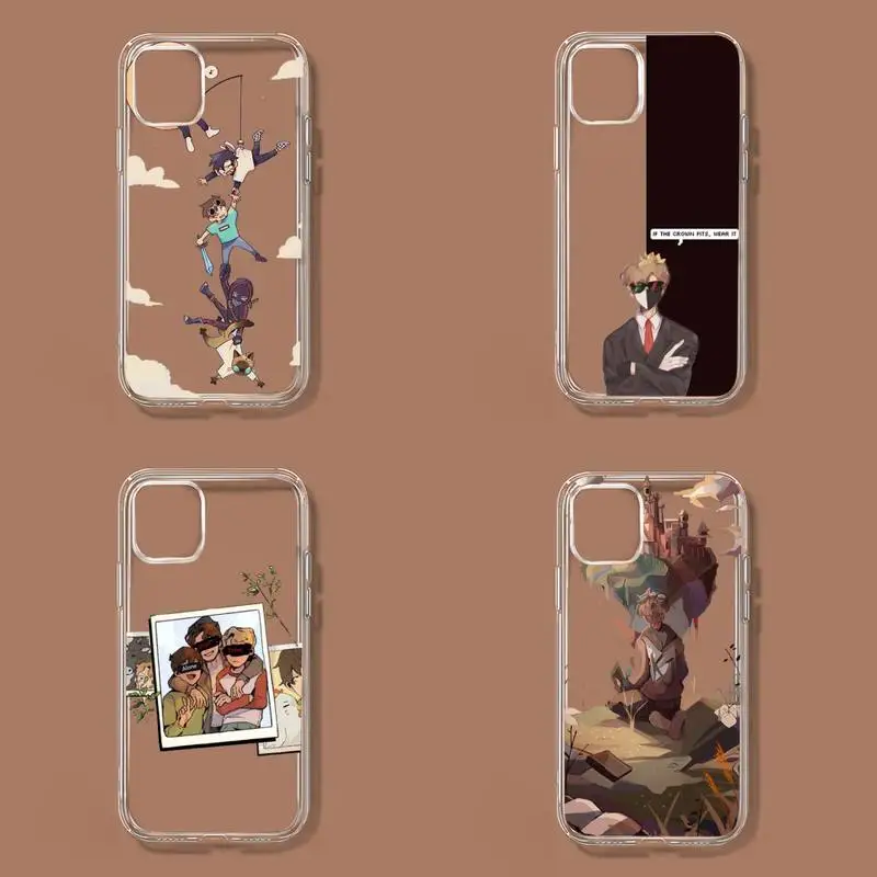 

dream smp Phone Case For iphone Transparent soft 13 12 11 8 7 plus mini x xs xr pro max