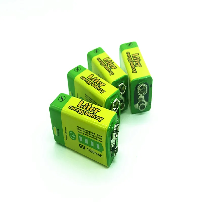 9V перезаряжаемая батарея 1200mAh USB портативные микро USB батареи для радиоуправляемого вертолета модель микрофона Bateria Bank power