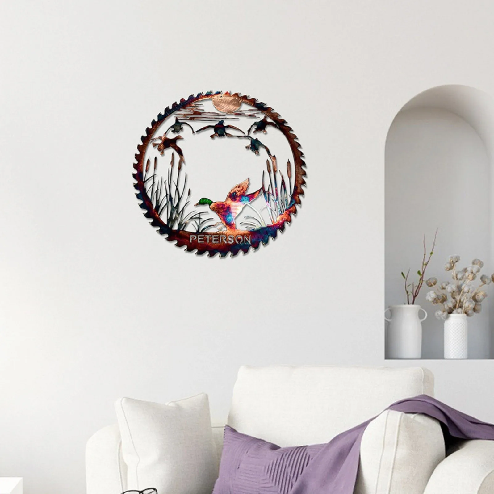 

Large Hummingbird Flower Metal Wall Art Metal Decor Wall Hanging Living Room Decoration Home Decor Accessories