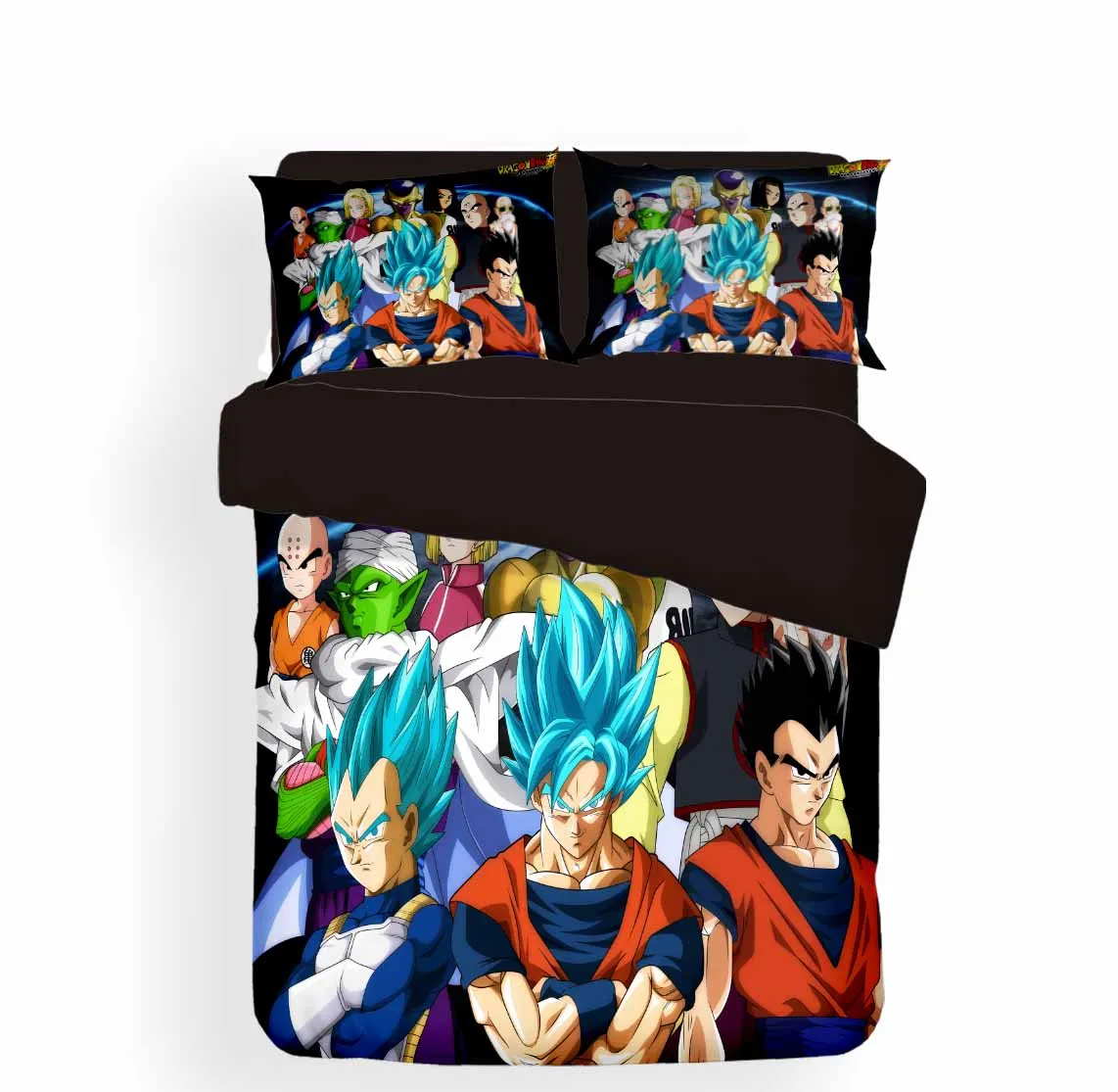 Новые корейские носки из хлопка, хлопковые Dragon Ball Z Комплект постельного белья наволочка близнец полный queen King Размеры для мальчиков и девочек, Комплект постельного белья 2/3 шт. набор пододеяльников