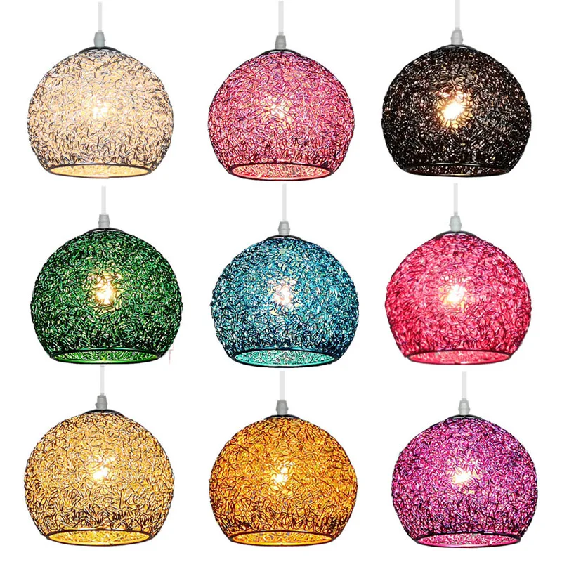 Modern Pendant Lights Colors Industrial Lamp Ball Led Hanging Living Room Dining E27 Through-Carved Light Fixture | Лампы и освещение