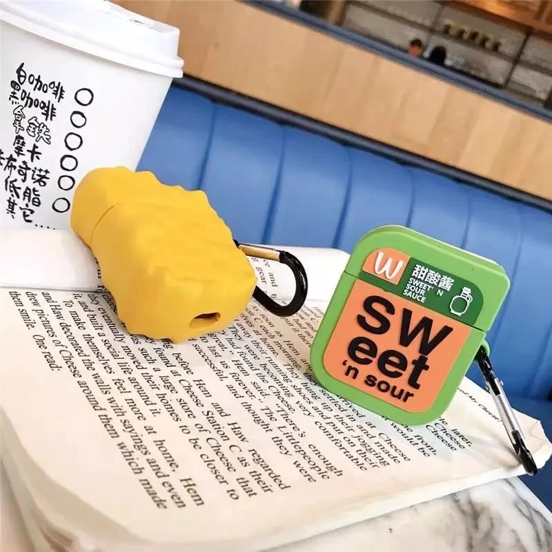 

Силиконовый чехол для беспроводных bluetooth-наушников Apple AirPods 1 2