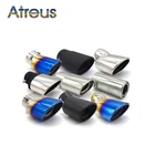 Универсальный хромированный наконечник глушителя выхлопной трубы для автомобилей Toyota, Nissan, Ford, Chevrolet, Peugeot, Fiat, Suzuki