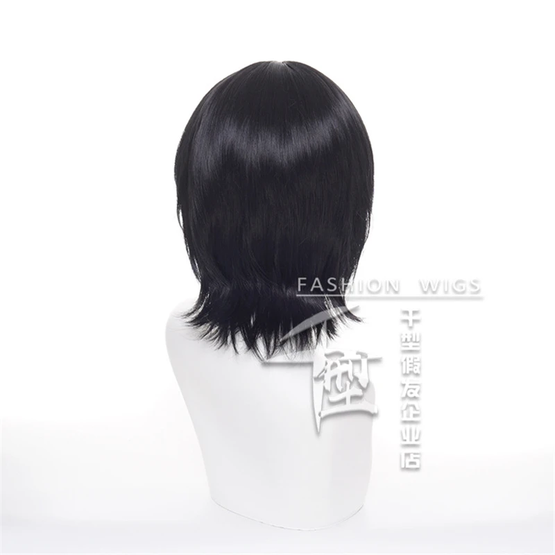 

Miyamura Izumi Cosplay Wig Hori-san to Miyamura-kun Horimiya Short Black Synthetic Hair Heat Resistant + Wig Cap